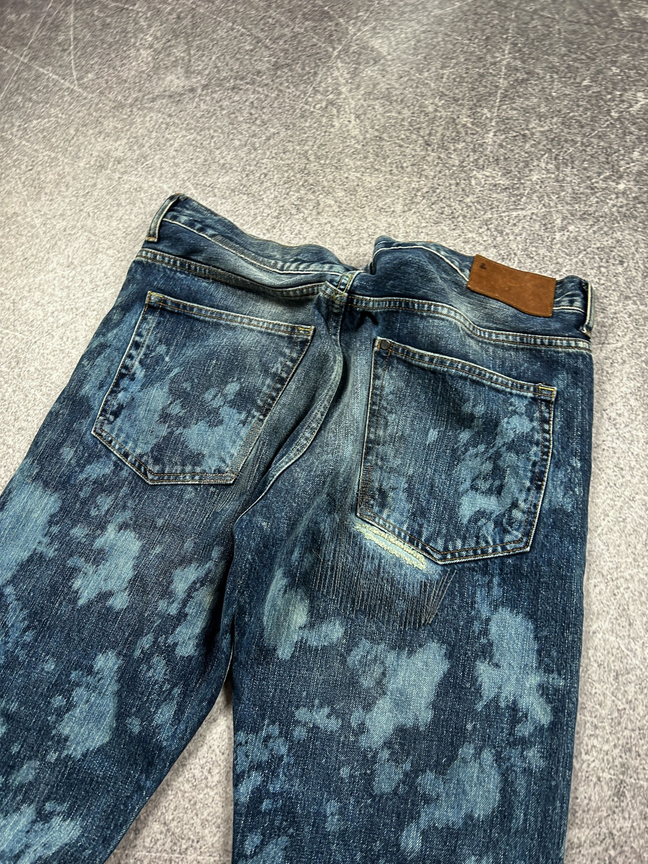 Japanese Brand VTG Distressed Denim Jeans Paint Splatter Fade Y2K Grunge Size US 34 / EU 50 - 6 Thumbnail