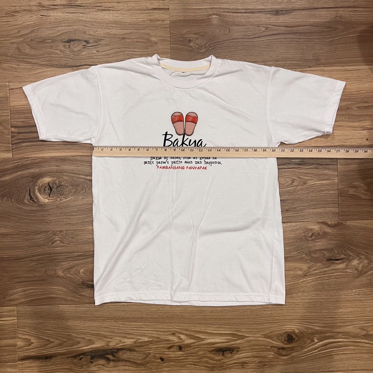 Other Philippines Filipino Tagalog T Shirt White Medium Bakya Size US M / EU 48-50 / 2 - 3 Thumbnail