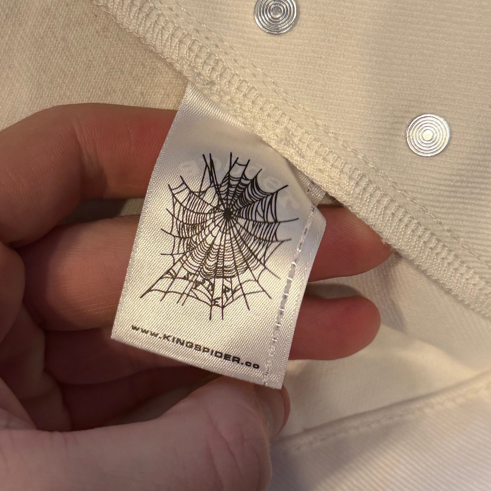 Sp5der Sp5der Crotch Logo Spellout Jean Short Size US 38 / EU 54 - 4 Thumbnail