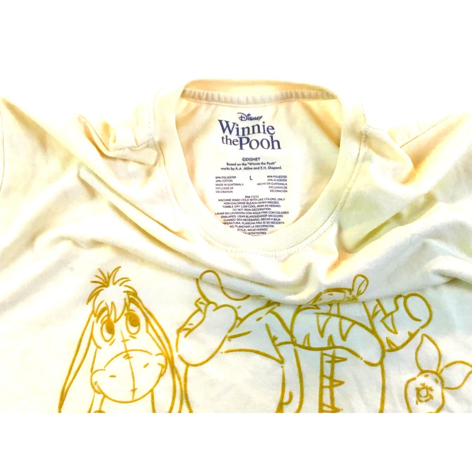 Disney Disney Winnie the Pooh Friends T-Shirt Yellow Gold Size L Size L / US 10 / IT 46 - 3 Thumbnail