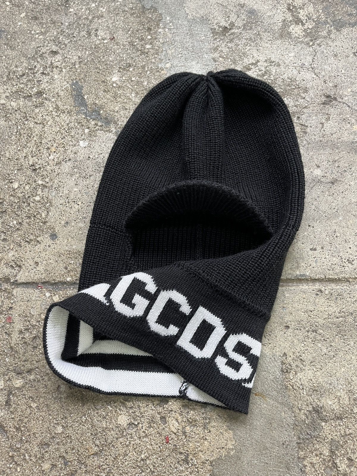 GCDS GCDS FW20 Wool Balaclava Hat (unisex) Size ONE SIZE - 2 Thumbnail