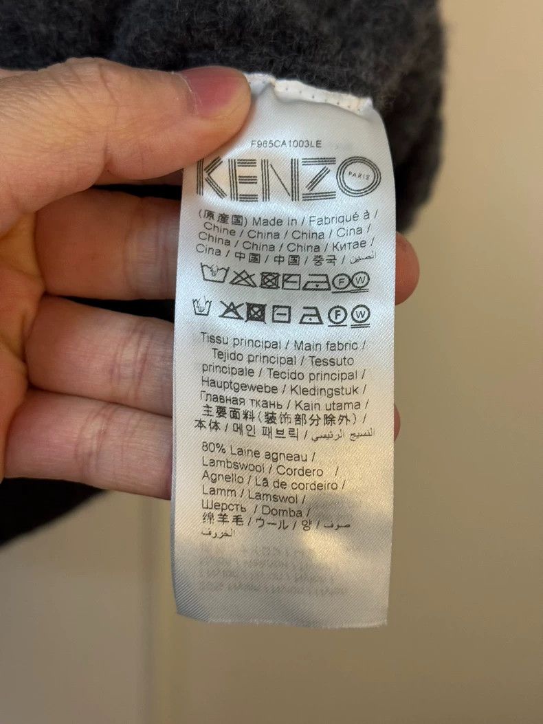 Kenzo KENZO Gray wool sweater Size S / US 4 / IT 40 - 3 Thumbnail
