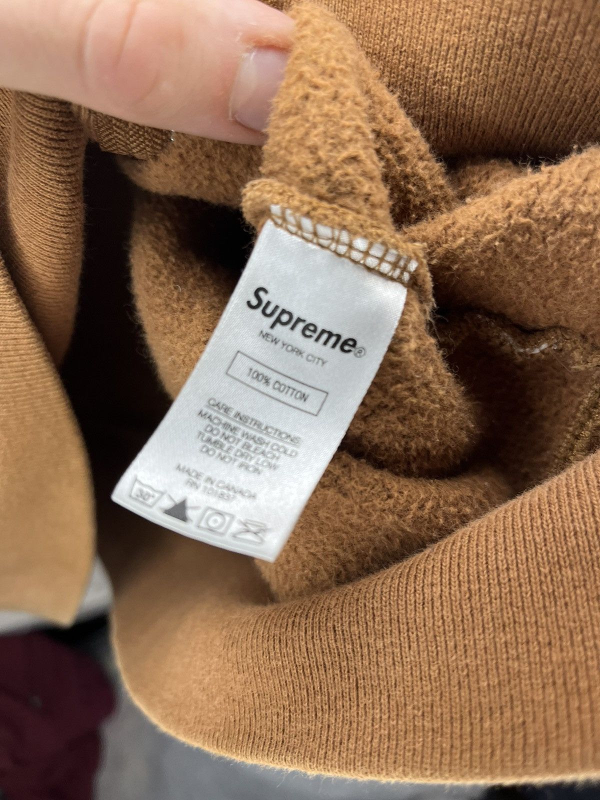 Supreme Supreme Chocolate Beige Zip Up Hoodie “Supream” Size US L / EU 52-54 / 3 - 9 Thumbnail