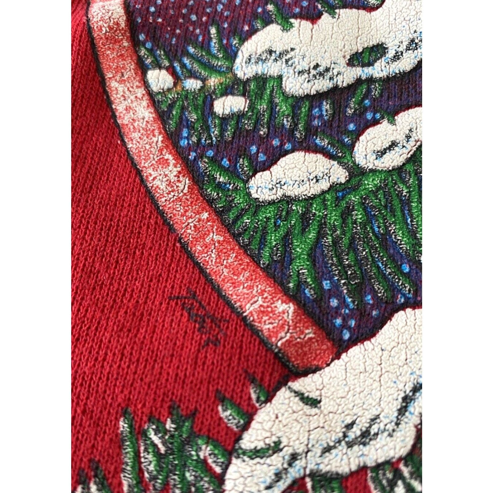 Jerzees JERZEES Women's Sweatshirt 90s 1990s Graphic Cardnial Birds MADE IN USA Sz L Red Cotton Blend Pullover Crew Neck Vintage Size L / US 10 / IT 46 - 7 Thumbnail