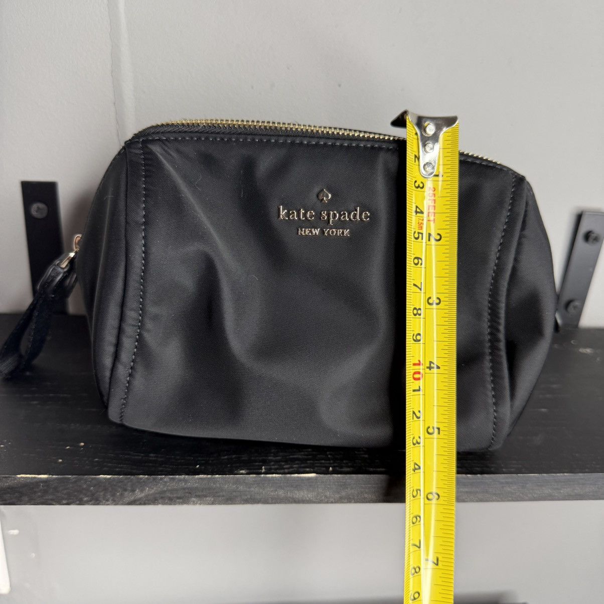 Kate Spade Kate Spade Chelsea Black Cosmetic Makeup Bag Nylon Travel Size ONE SIZE - 7 Thumbnail