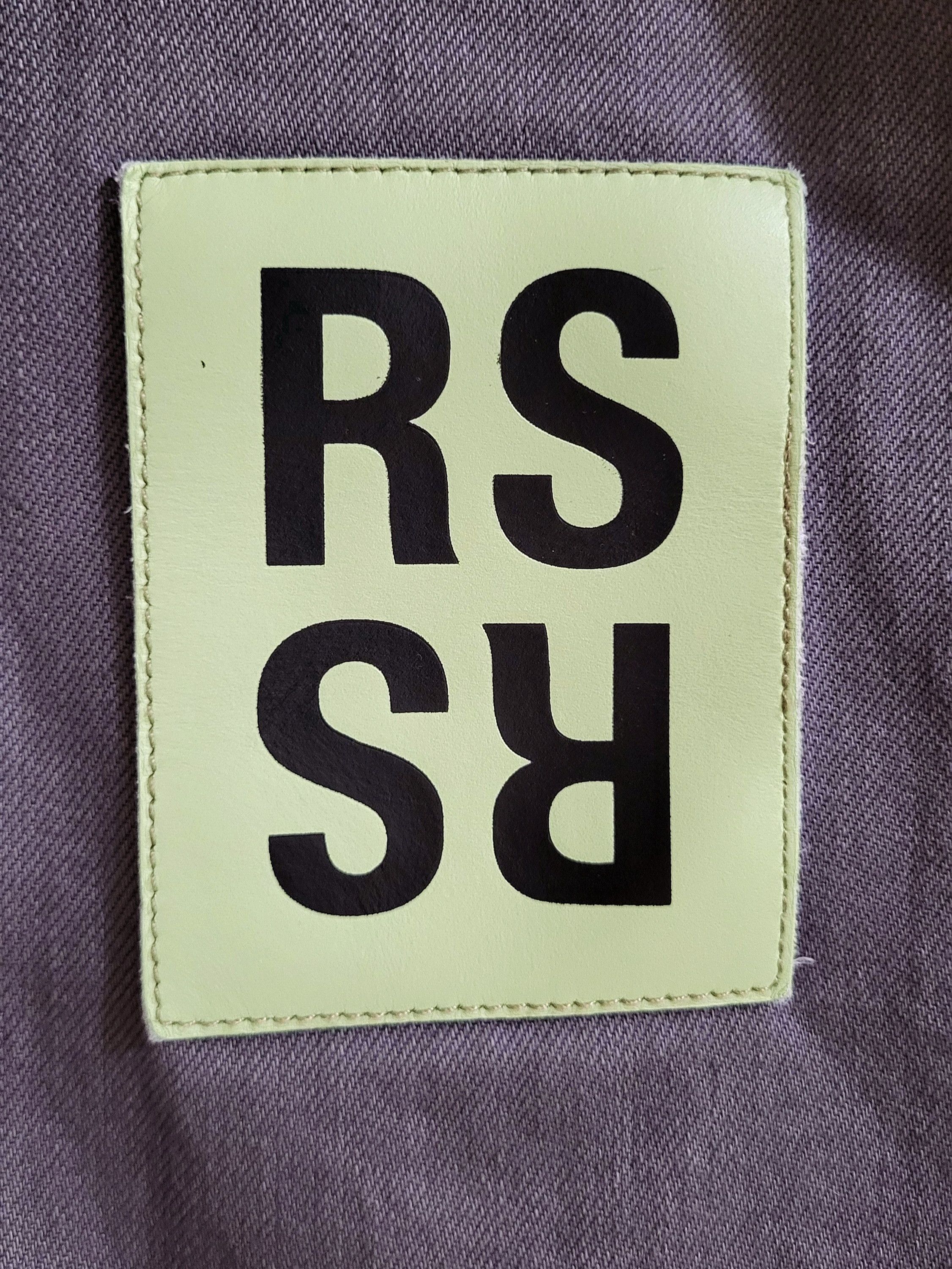 Raf Simons Oversized Grey Leather Patch Denim Jacket Size US S / EU 44-46 / 1 - 2 Thumbnail