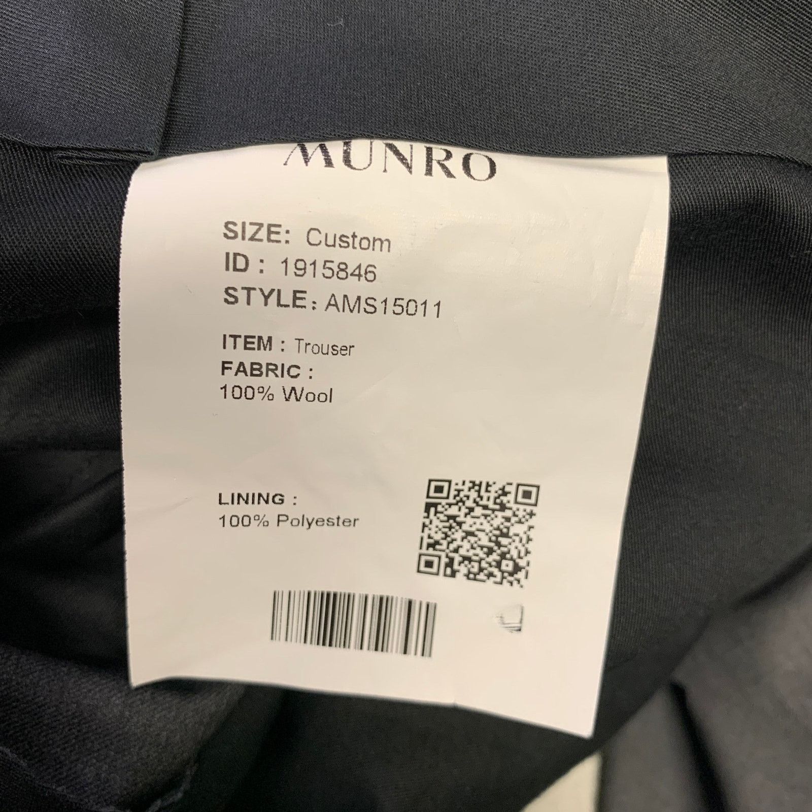 Other ATELIER MUNRO Size 32 Dark Grey Wool Slim Fit Dress Pants Size US 32 / EU 48 - 4 Thumbnail