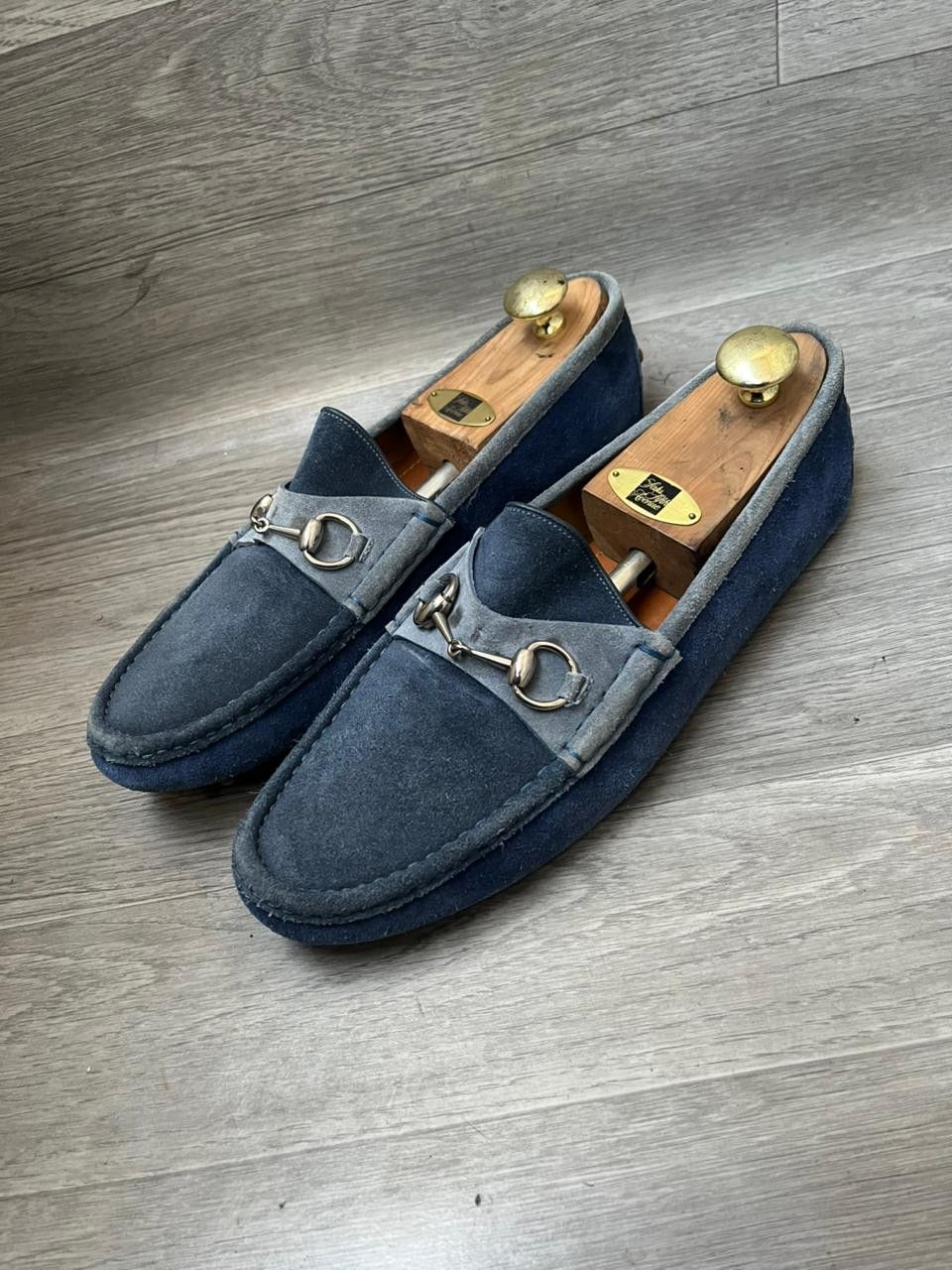 Gucci Gucci Horsebit Suede Leather Slip On Loafers Sz UK 10.5 Size US 11.5 / EU 44-45 - 1 Thumbnail
