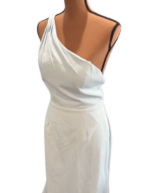 Mac Duggal One Shoulder Jersey Mermaid Gown in Powder Blue Size M / US 6-8 / IT 42-44 - 5 Thumbnail