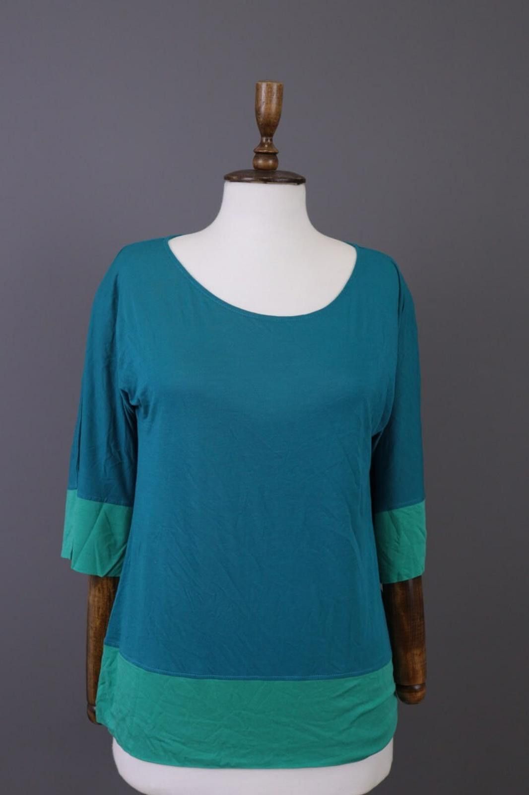 Designer Toast Blue 3/4 Sleeve Relaxed Summer Blouse Shirt Size 8 Size M / US 6-8 / IT 42-44 - 1 Thumbnail