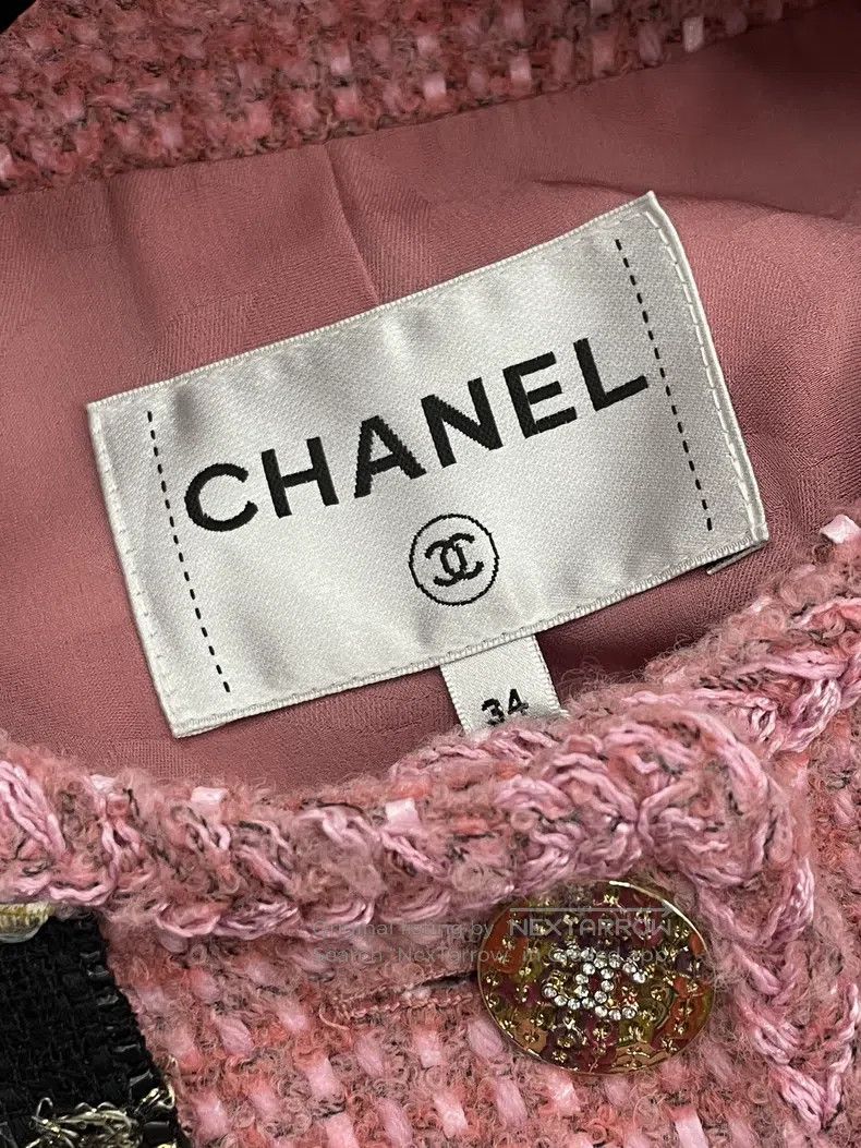 Chanel Chanel Autumn and Winter High-end Handicraft Workshop Pink Size XXS / US 00 / IT 34 - 5 Thumbnail