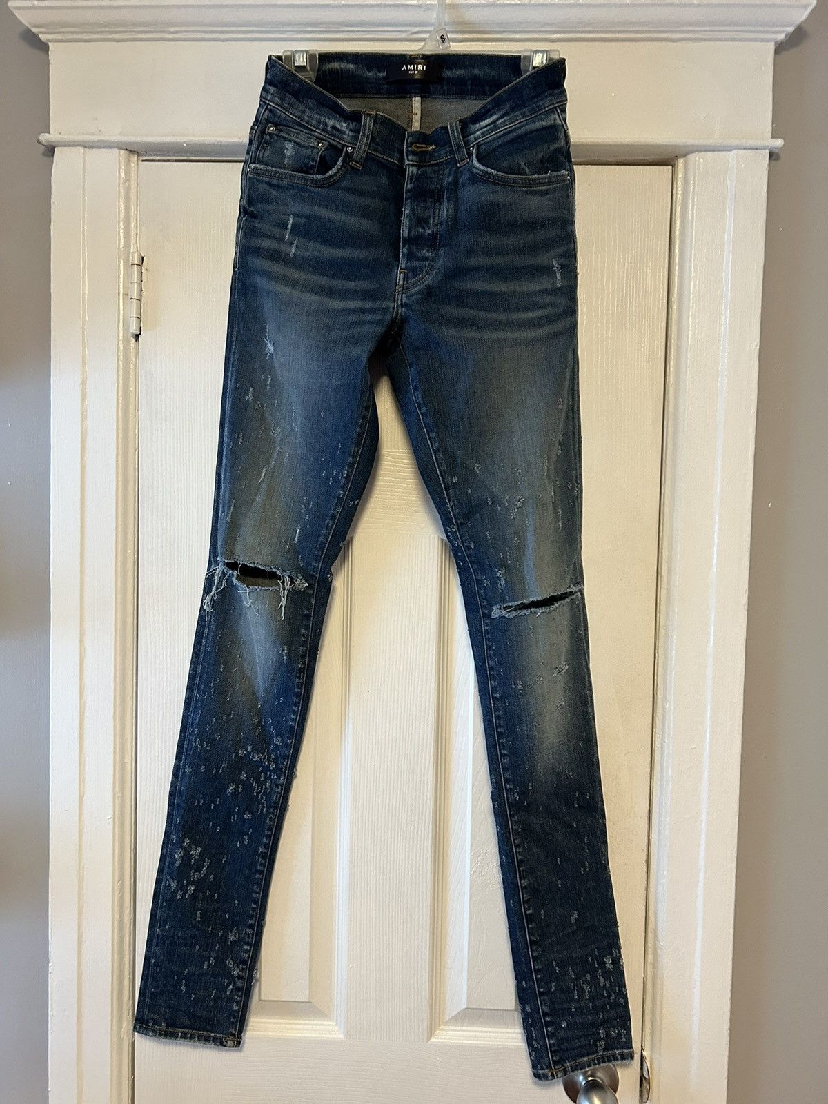 image of Amiri Shotgun Jeans Classic Deep Indigo in Blue, Men's (Size 29)