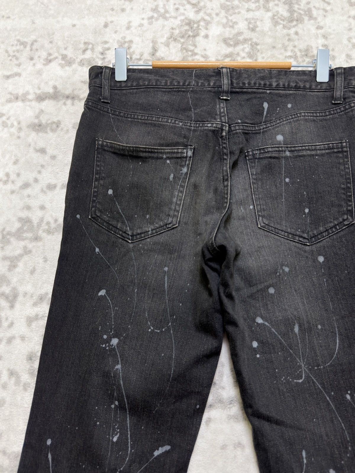 Shellac Vintage SHELLAC Paint Splashed Slim Fit Button Denim Jeans Size US 30 / EU 46 - 10 Thumbnail