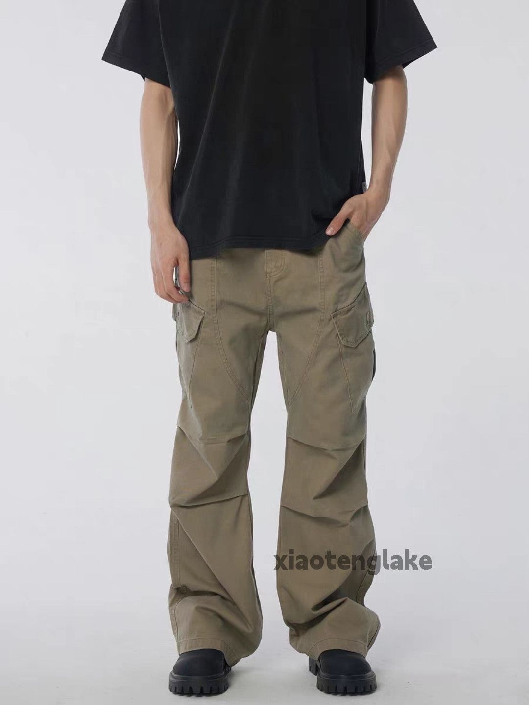 Designer × Japanese Brand × Vintage utility military outdoor flared pleated cargo pants Size US 32 / EU 48 - 3 Thumbnail