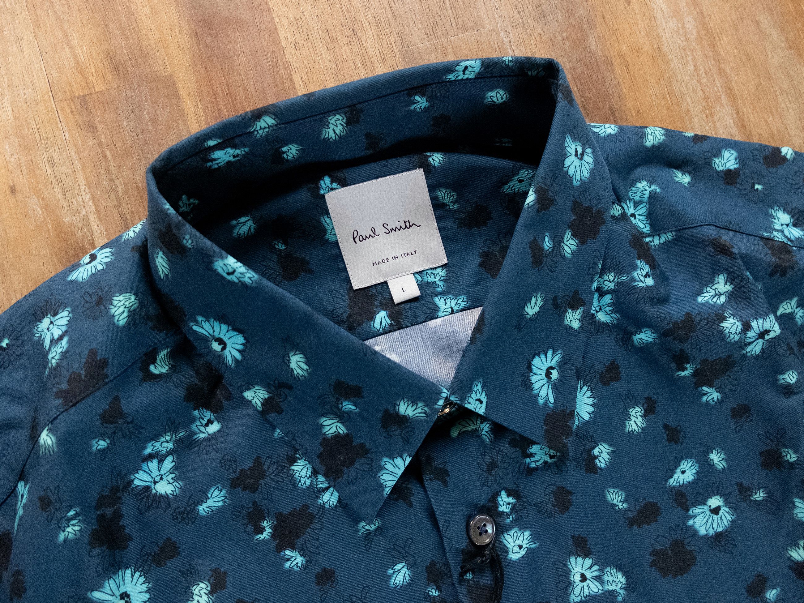 Paul Smith PAUL SMITH mainline green Hazy floral slim fit shirt Large Size US L / EU 52-54 / 3 - 5 Thumbnail