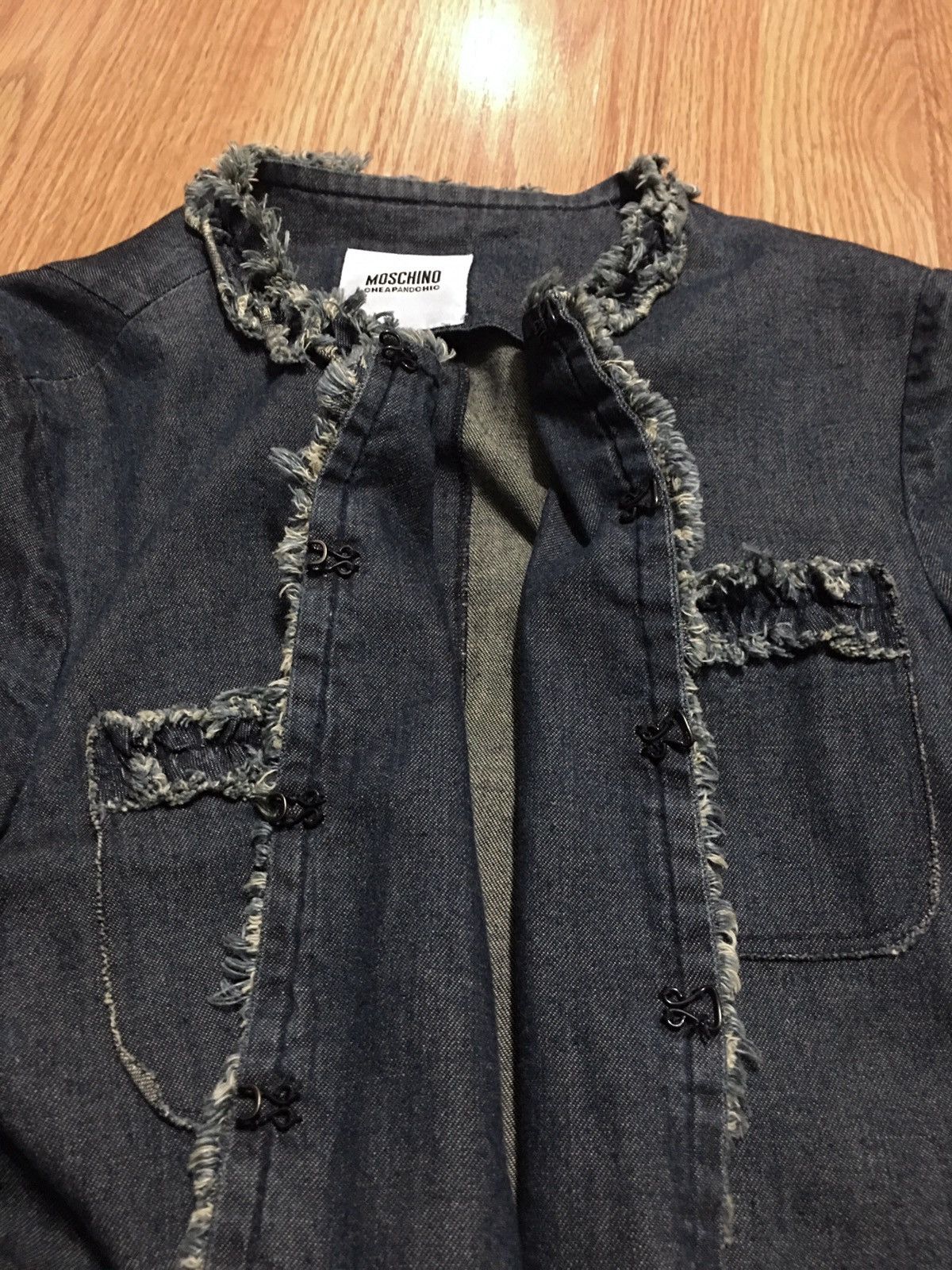 Moschino Moschino Y2K Denim Blue Cotton Womens Jacket Size S / US 4 / IT 40 - 13 Thumbnail