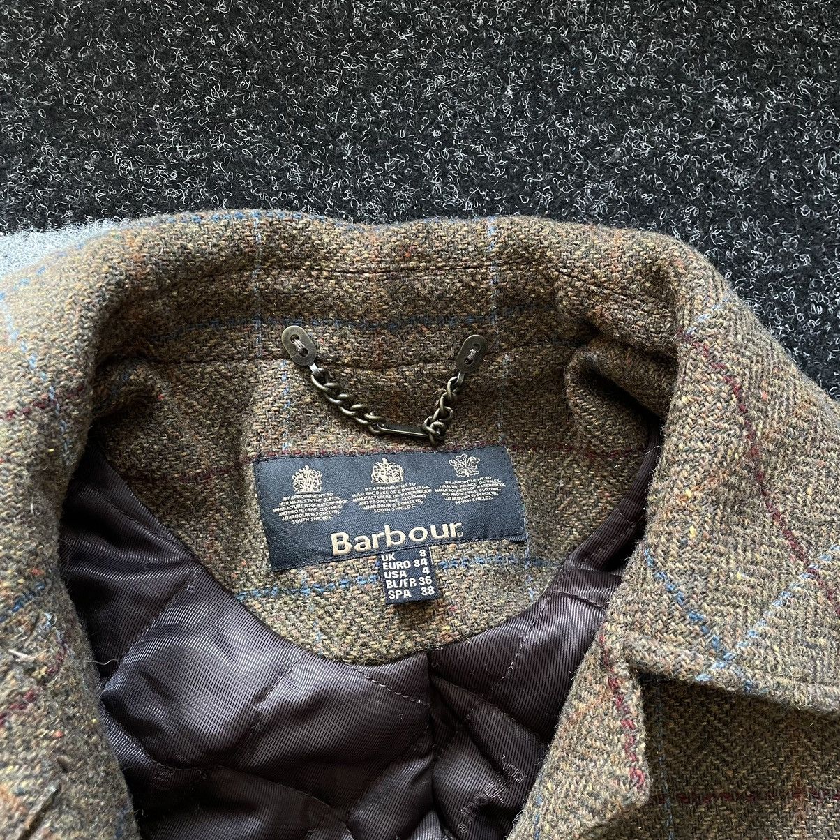 Barbour × Vintage Barbour luxury coat blazer jacket wool tweed Size S / US 4 / IT 40 - 2 Thumbnail