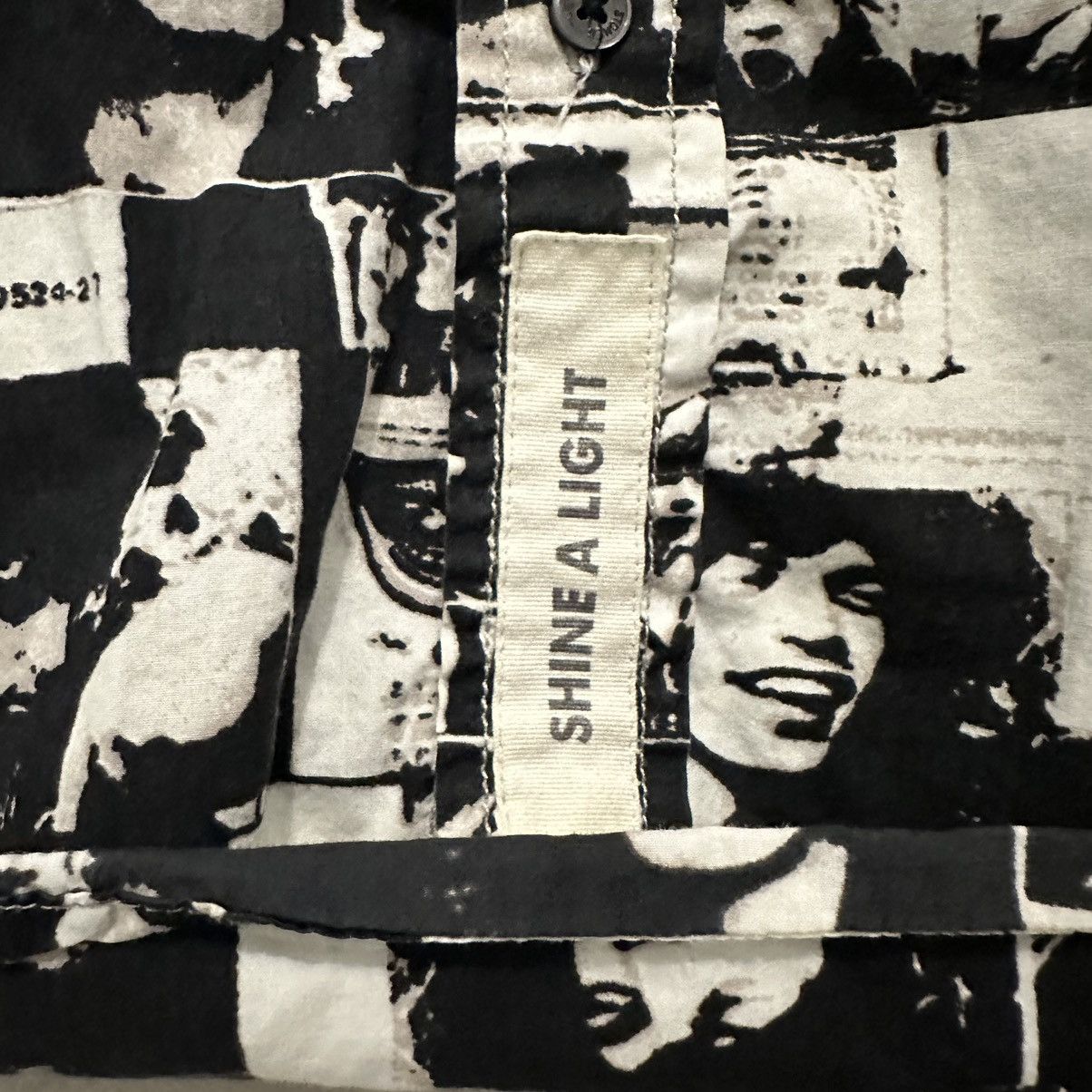 Band Tees Riff Stars Rolling Stones News Paper Print Dress Shirt Size US M / EU 48-50 / 2 - 3 Thumbnail