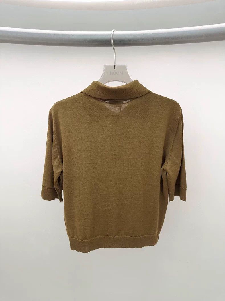 Saint Laurent Paris Saint Laurent Paris Knitted polo short sleeve Size L / US 10 / IT 46 - 2 Thumbnail