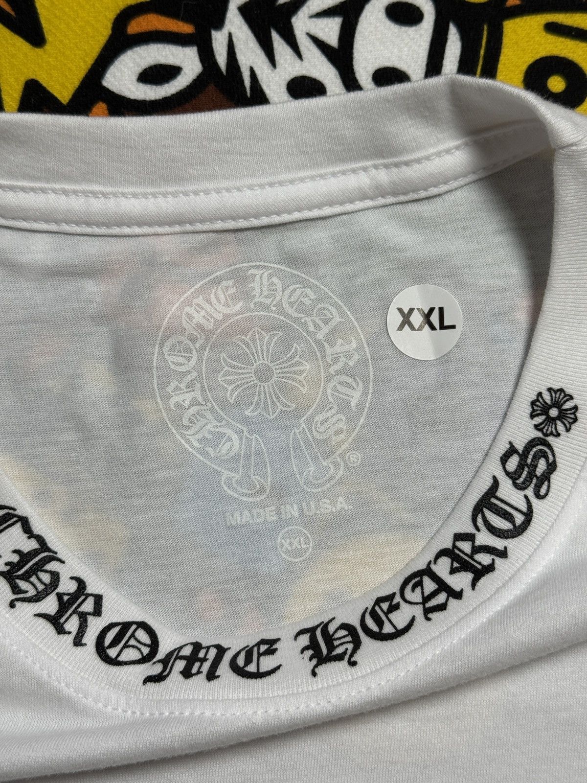 Chrome Hearts Chrome Hearts White Script Logo Long Sleeve Tee Size US XXL / EU 58 / 5 - 4 Thumbnail