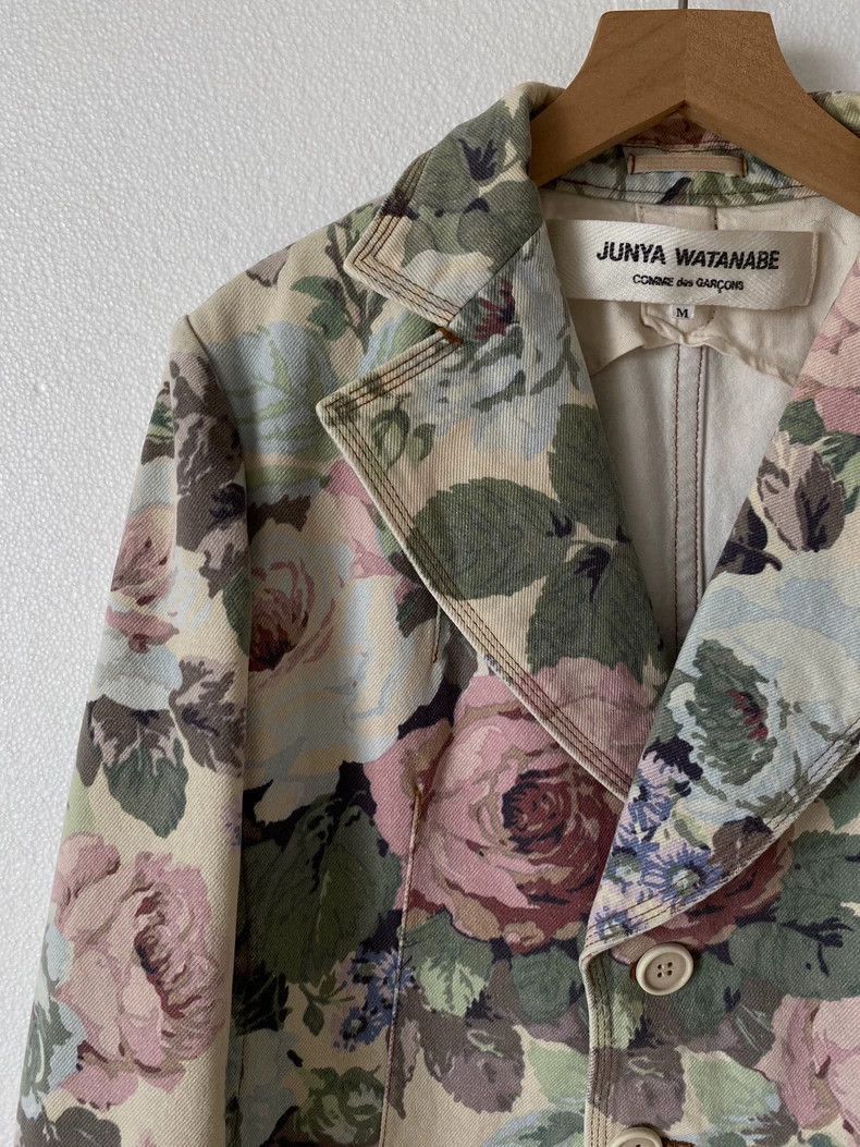 Junya Watanabe Junya Watanabe Floral Denim Jacket by Junya Watanabe-2506 Size US M / EU 48-50 / 2 - 3 Thumbnail