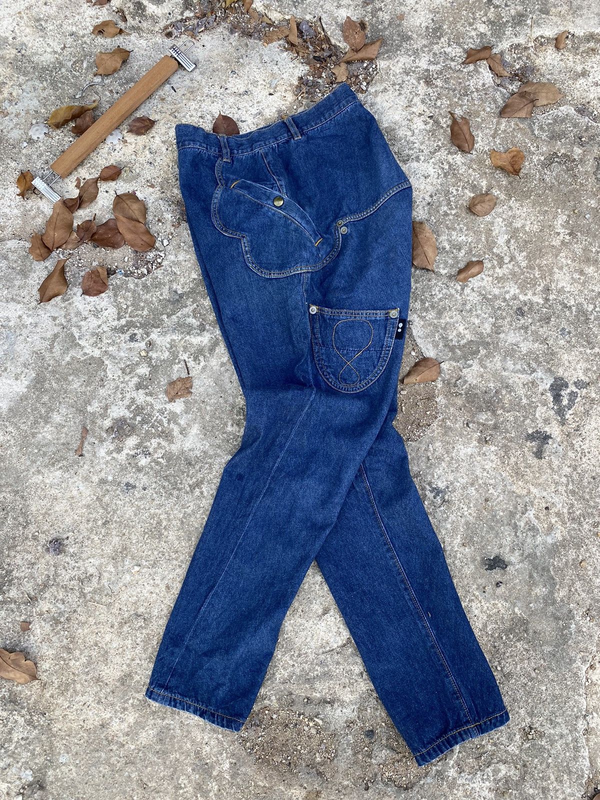 mercibeaucoup 🔥 Very Rare 🔥 Vintage Mercibeaucoup Denim Pant Issey Miyake Size US 31 - 2 Thumbnail