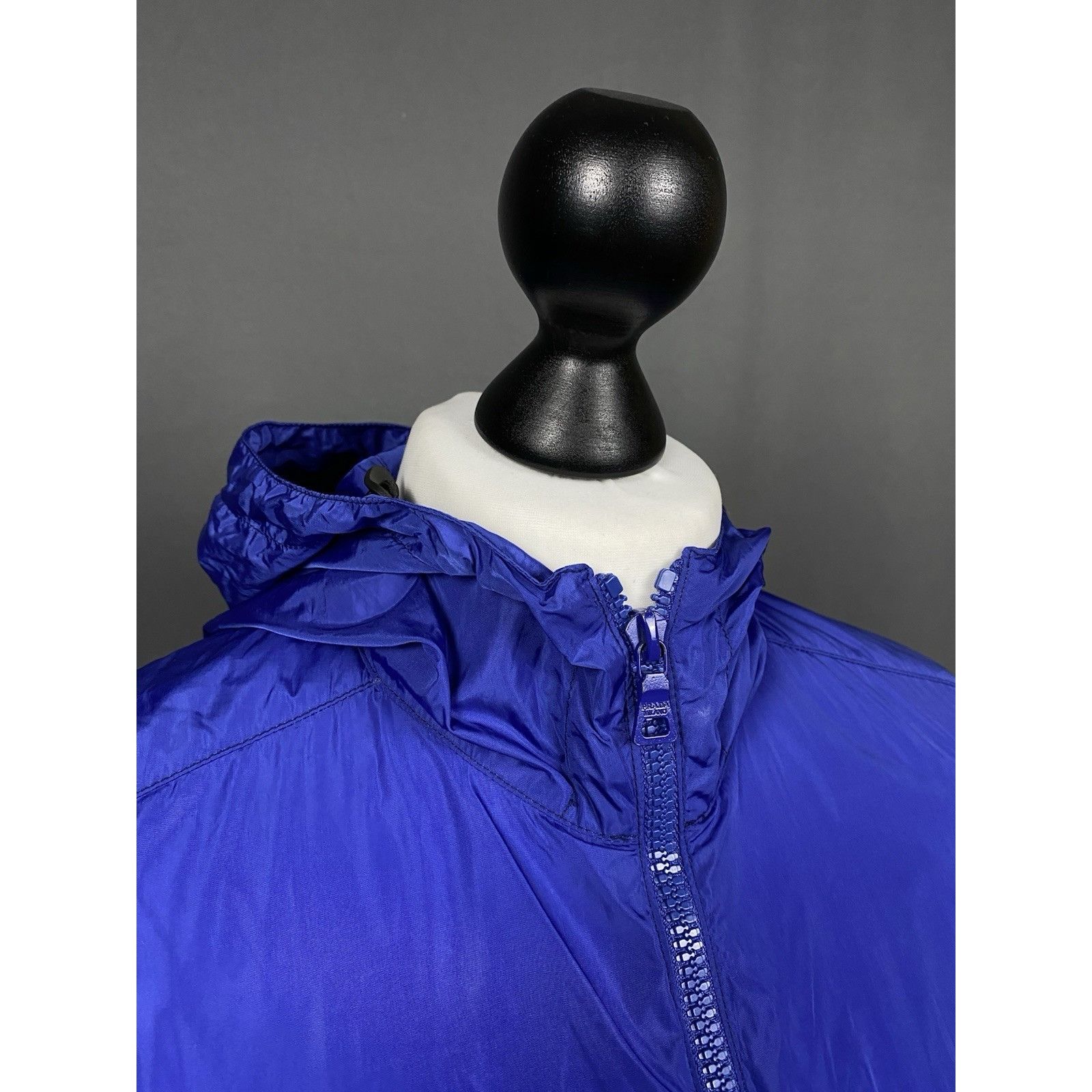 Prada Prada Nylon Lightweight Red Tab Women's Blue Windbreaker Jac Size M / US 6-8 / IT 42-44 - 7 Thumbnail