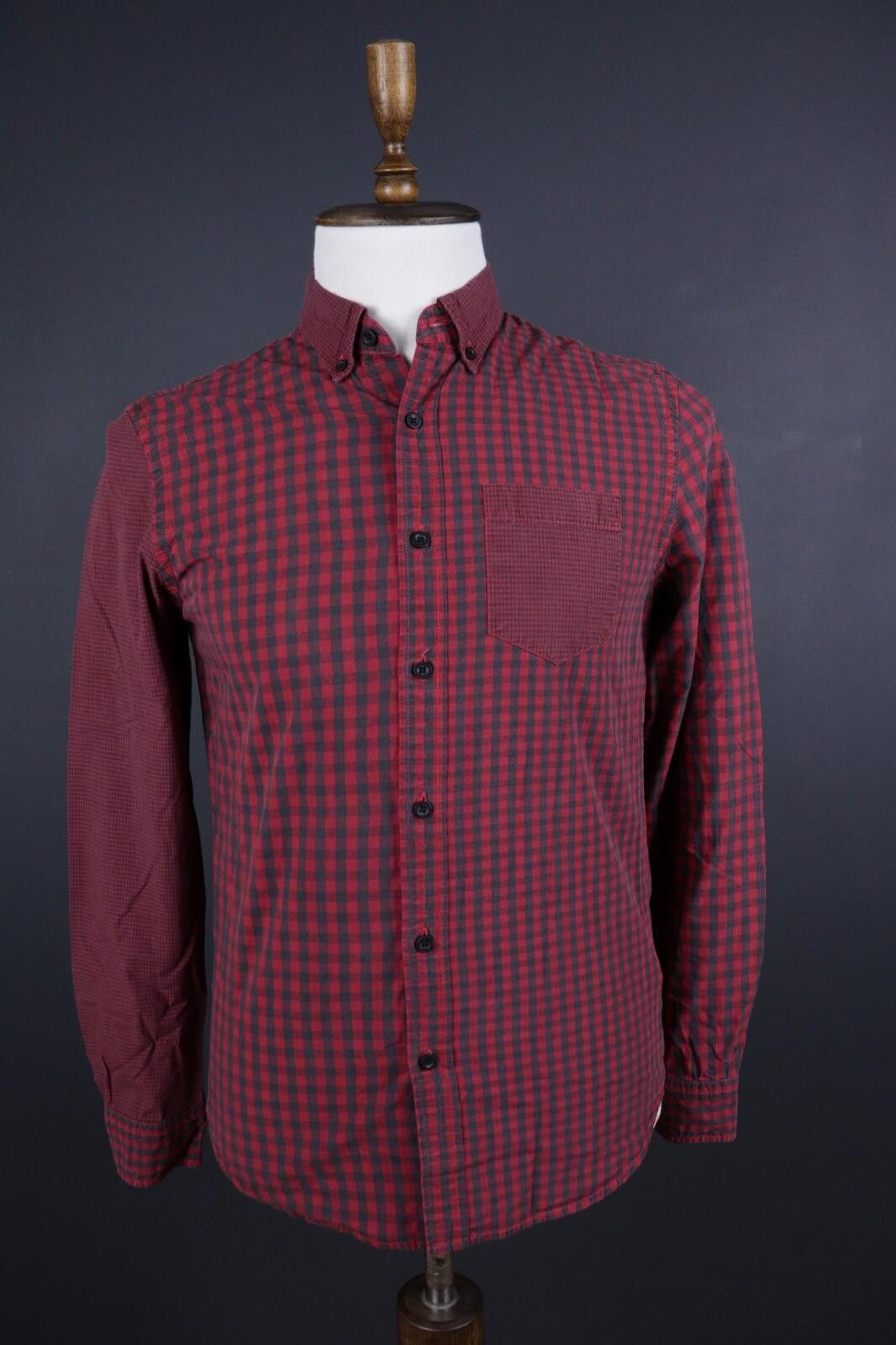Desigual Desigual Regular Fit Red Check Button Down Shirt Size S Size US S / EU 44-46 / 1 - 1 Thumbnail
