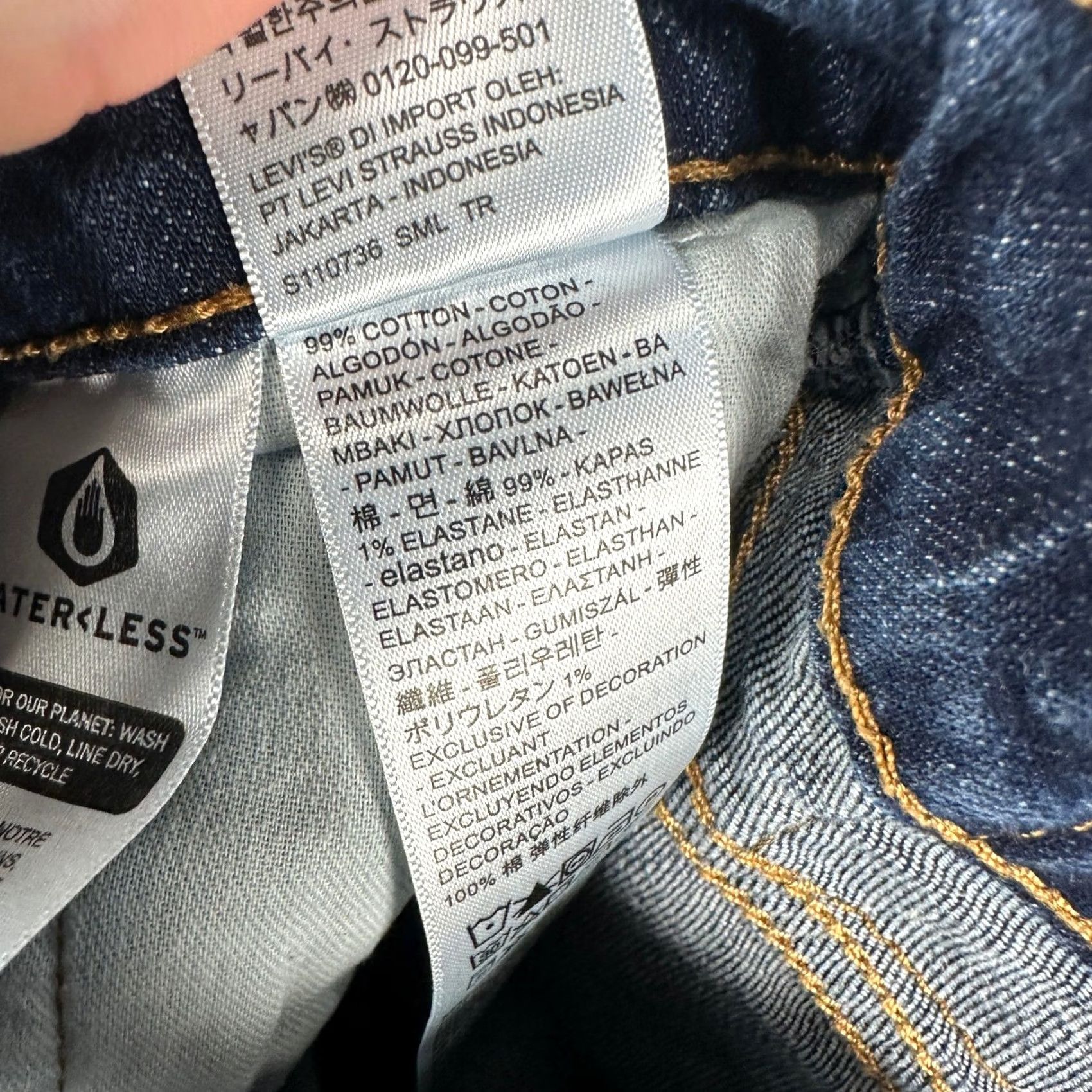 Levi's Levi's 505 Jeans Straight Leg Mens 30X30 Blue Distressed Red Tab Stretch Regular Denim Cotton Pockets Closure Button Vintage No Size US 30 / EU 46 - 5 Thumbnail