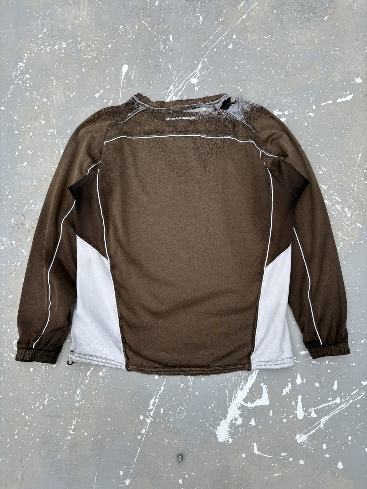 Under Armour Trashed Distressed & Sunfaded Under Armour Long Sleeve Punk Size US XL / EU 56 / 4 - 12 Thumbnail