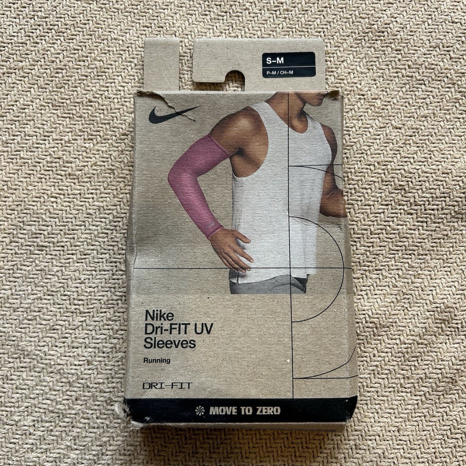 Nike NEW Dri Fit UV Arm Sleeves Compression Athletic Hot Pink S-M Size ONE SIZE - 1 Thumbnail