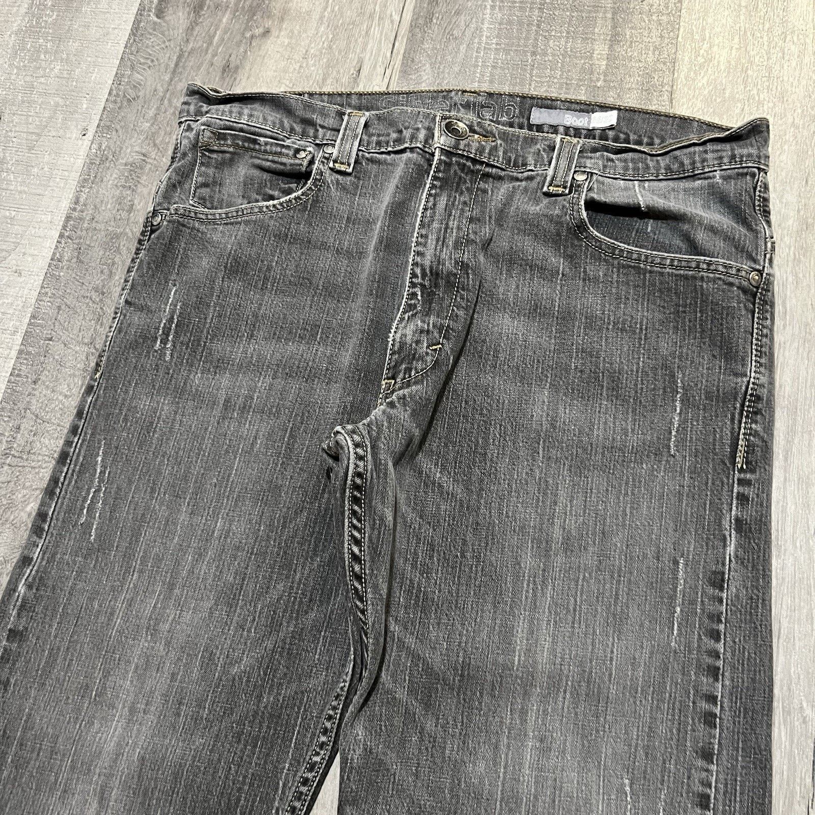 Levi's VTG Levis Silvertab Bootcut Jeans Grey Y2K Flared Size 36x30 Size US 36 / EU 52 - 3 Thumbnail