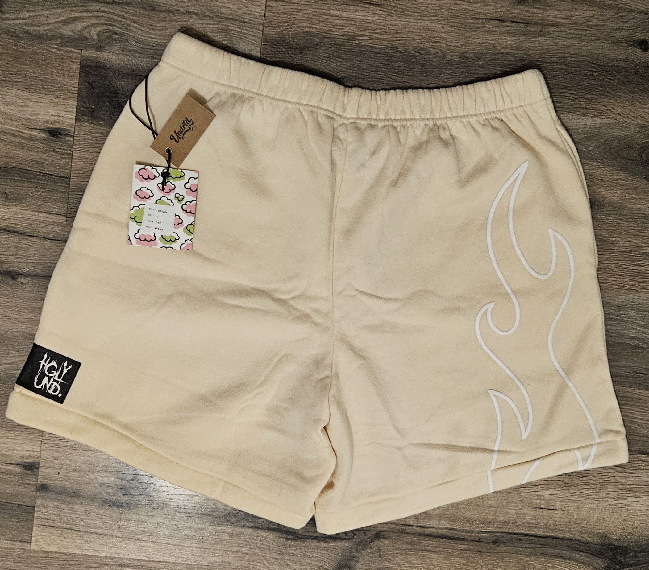 Other UNDRTD Mens Beige Graphic Streetwear Wear shorts Size Large Size US 38 / EU 54 - 3 Thumbnail