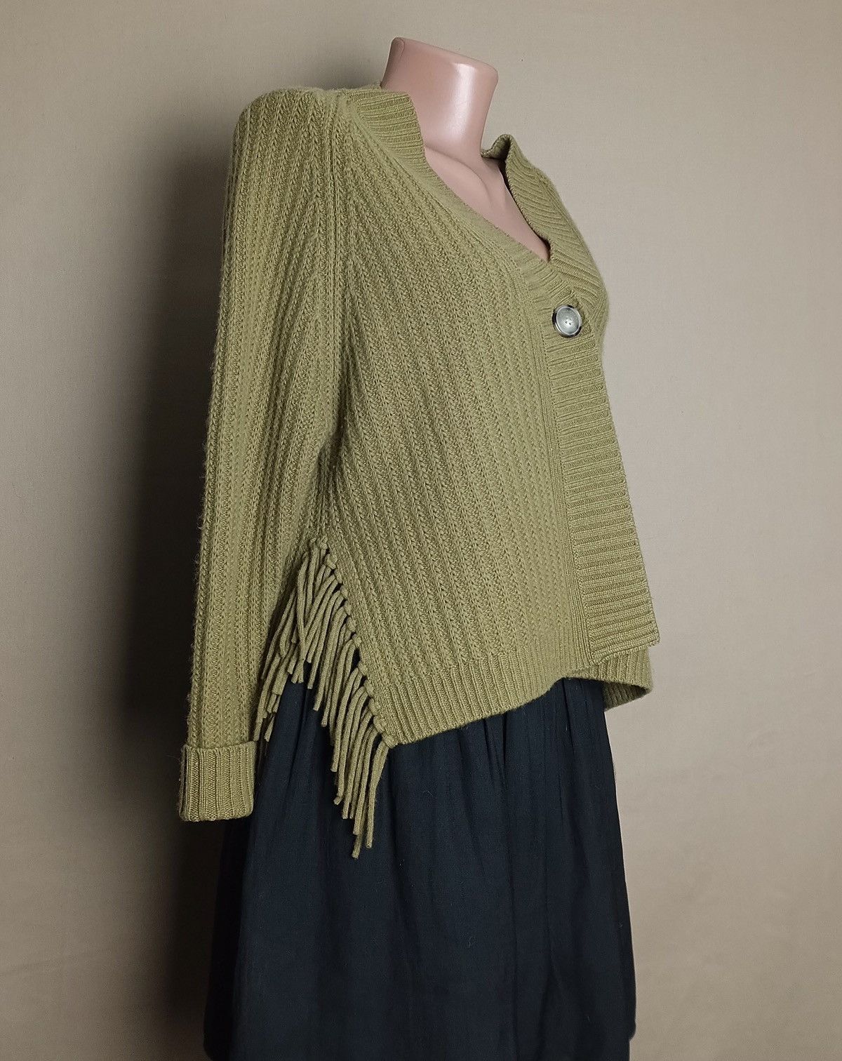 Designer HEMISPHERE Wool Cashmere Sweater Cardigan Size XS Size XS / US 0-2 / IT 36-38 - 3 Thumbnail