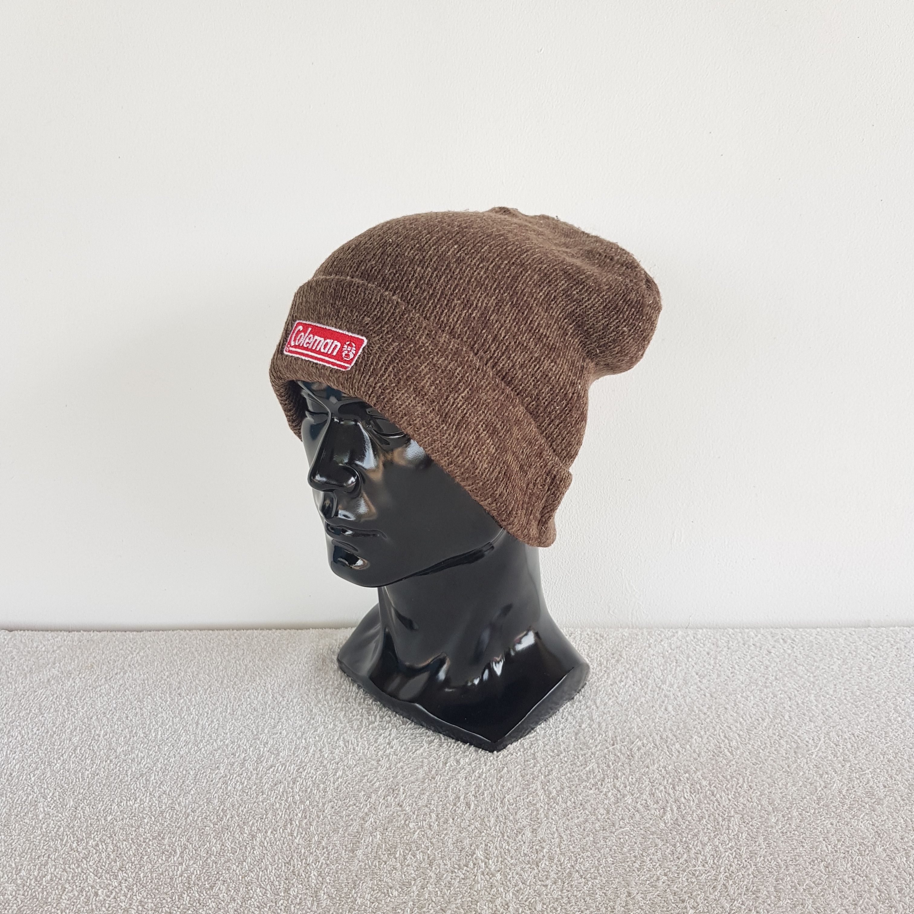 Coleman Vintage Coleman Beanie Outdoor Ribbed Knit Snow Caps Hats. Size ONE SIZE - 1 Thumbnail