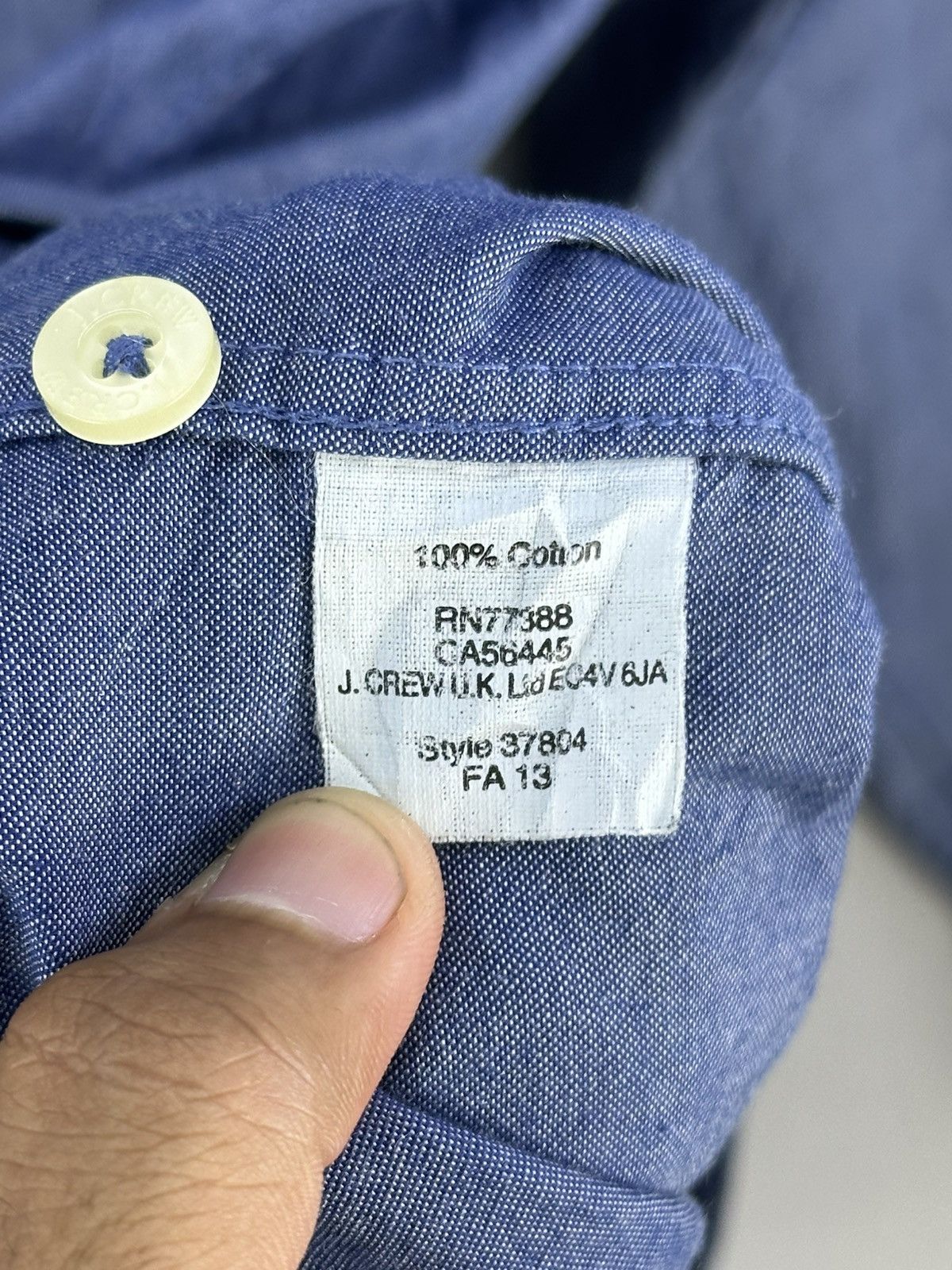 Japanese Brand J. Crew Distressed Plain Flannel Shirt Size US M / EU 48-50 / 2 - 14 Thumbnail