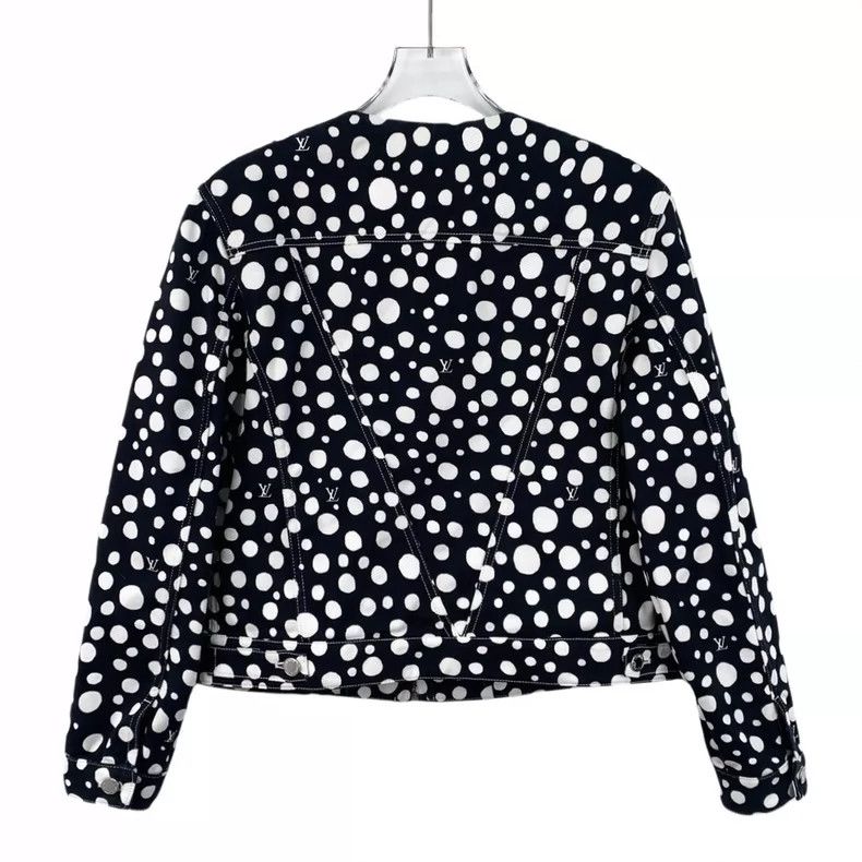 Louis Vuitton Louis Vuitton Yayoi Kusama 23 Black Polka-Dot Cotton Zip L Size M / US 6-8 / IT 42-44 - 2 Thumbnail