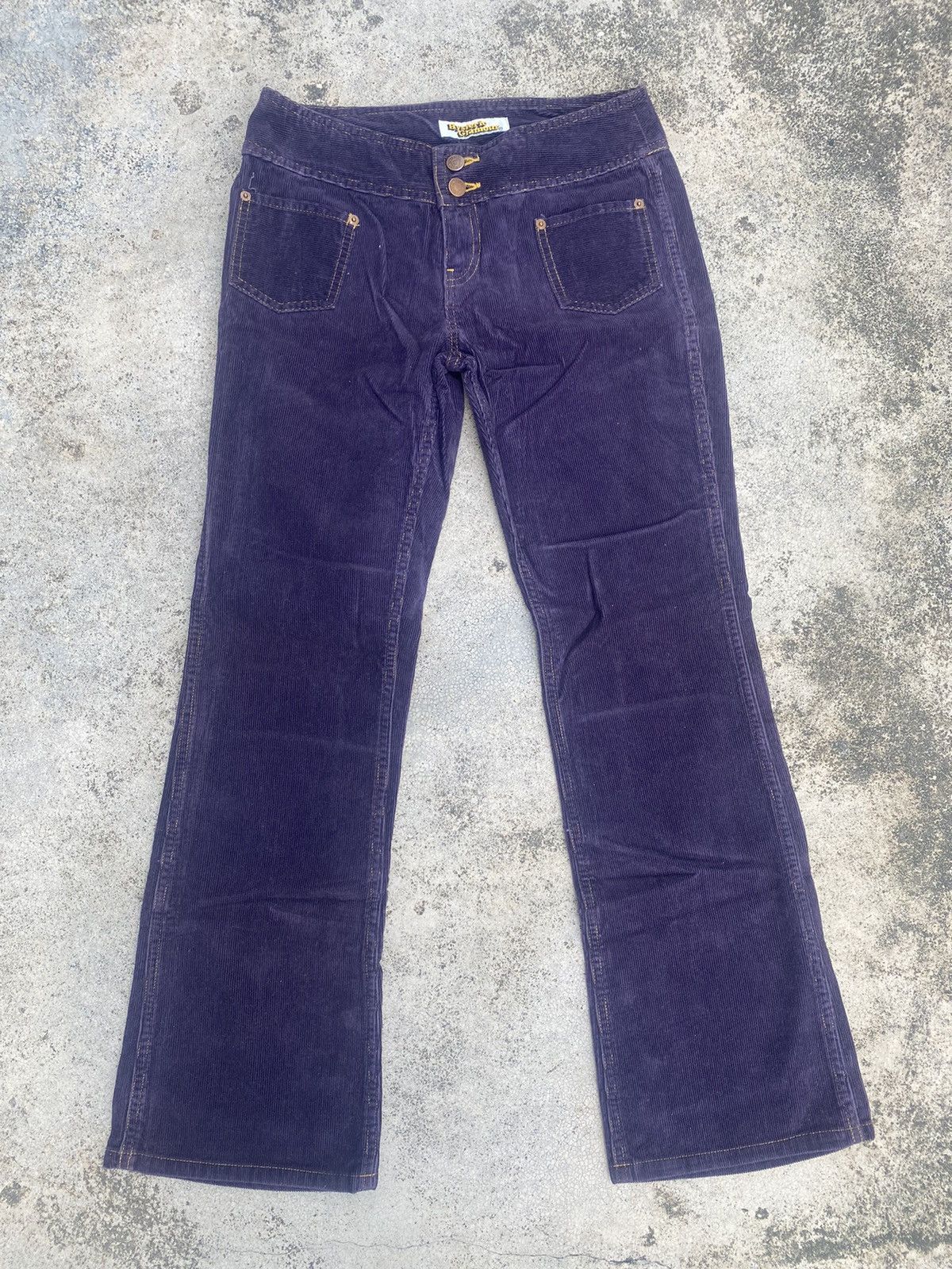 Designer × Hysteric Glamour × Japanese Brand Flare Hysteric Glamour Corduroy Low Rise Bush Pants Size US 27 - 3 Thumbnail