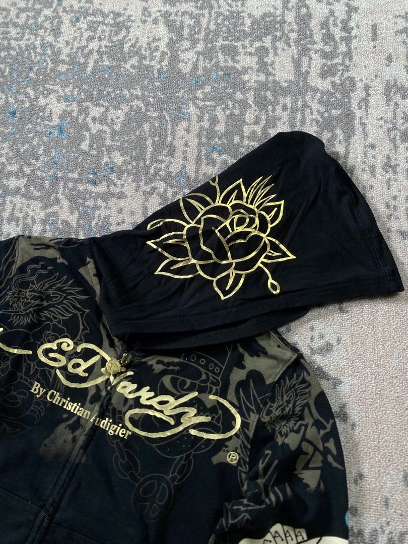 Ed Hardy Ed hardy hoodie print Iswn retro punk style Size US S / EU 44-46 / 1 - 7 Thumbnail