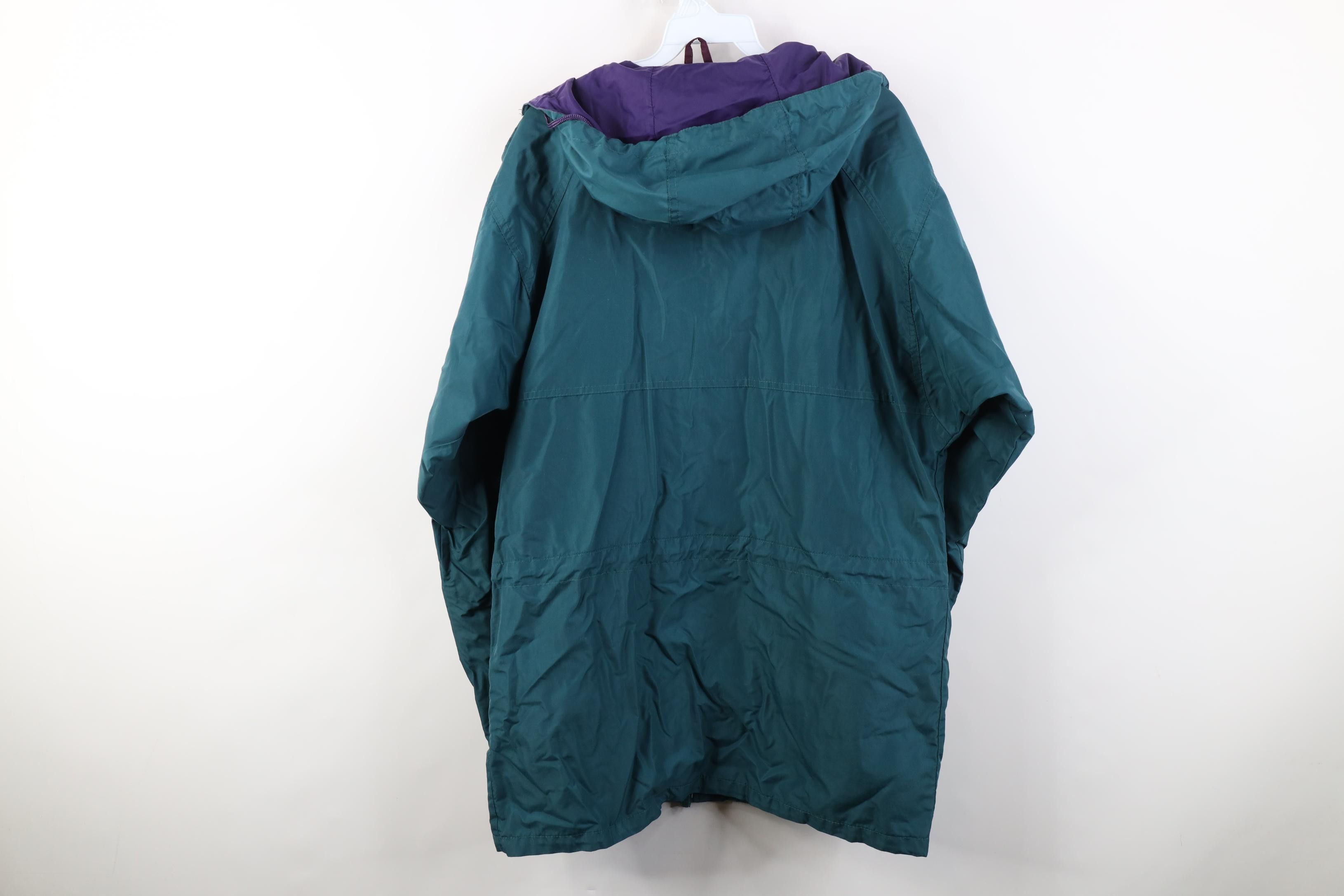 Columbia Vintage90s Columbia Hooded Rain Parka Jacket Coat Green Size US M / EU 48-50 / 2 - 15 Thumbnail