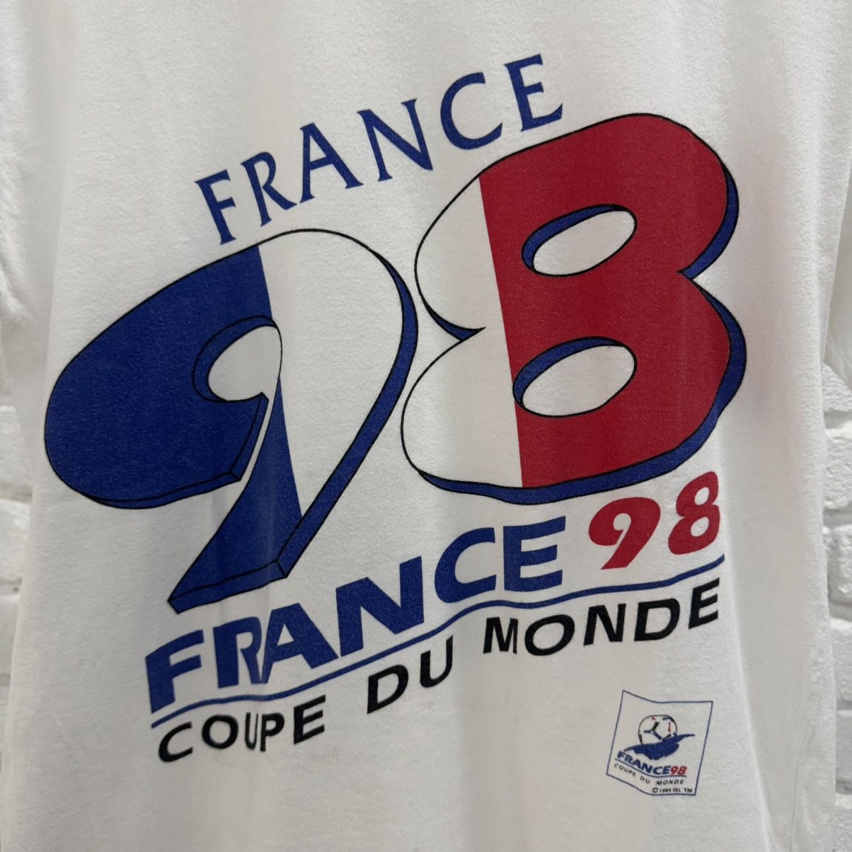 Vintage FIFA France 98 World Cup Tee Size US M / EU 48-50 / 2 - 3 Thumbnail