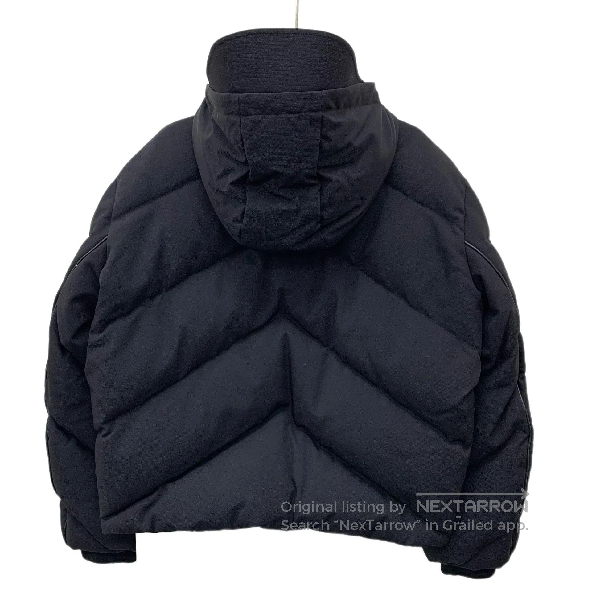 Hermes Hermes Black down jacket with white velvet hood and long s Size XS / US 0-2 / IT 36-38 - 2 Thumbnail