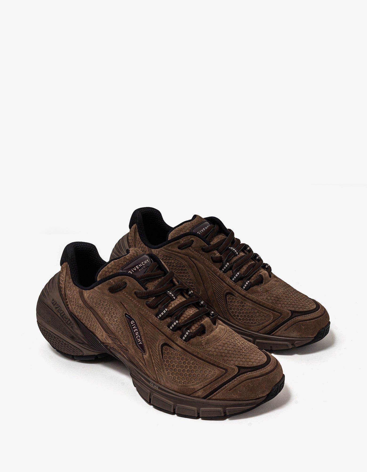 Brown TK-MX Runner Suede Trainers