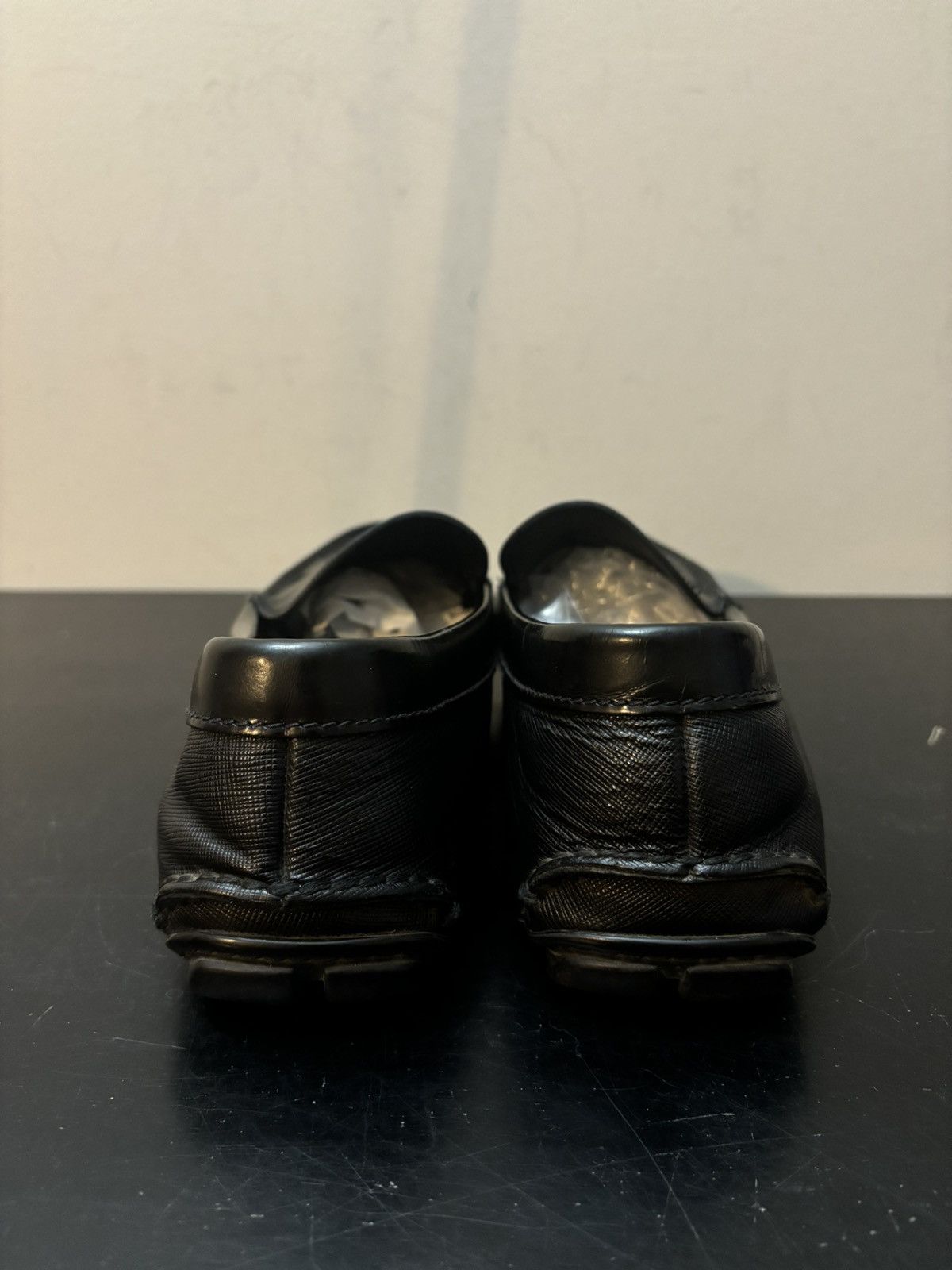 Prada Prada Saffiano Patent Leather Driving Loafer Black Size US 9 / EU 42 - 6 Thumbnail