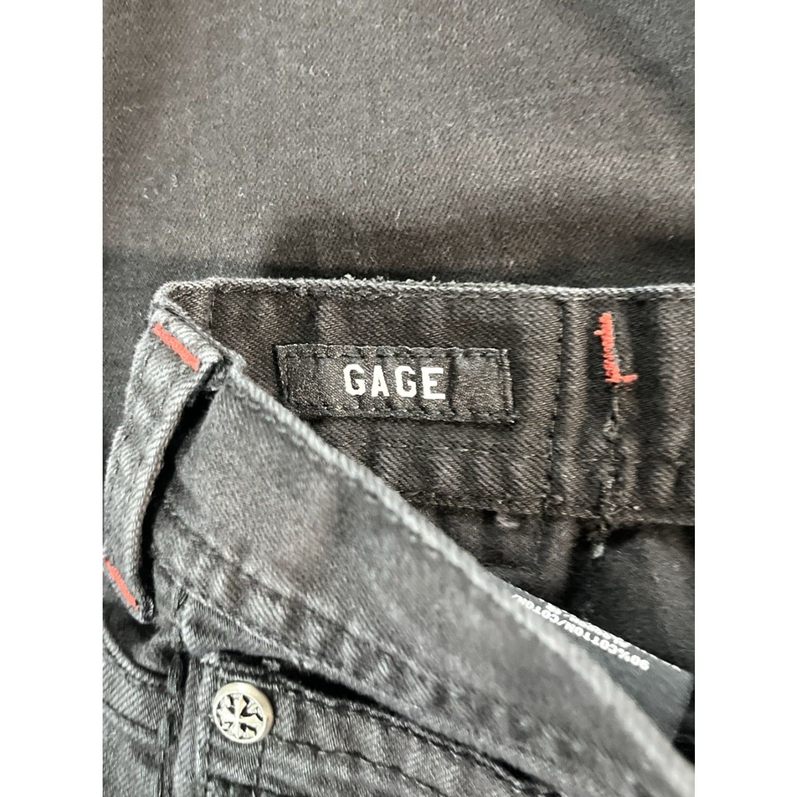 Affliction Affliction Jeans Mens 38x34 Distressed Dark Wash Premium Gage Denim Blue Jeans Mens 38 Regular Distressed Size US 38 / EU 54 - 6 Thumbnail