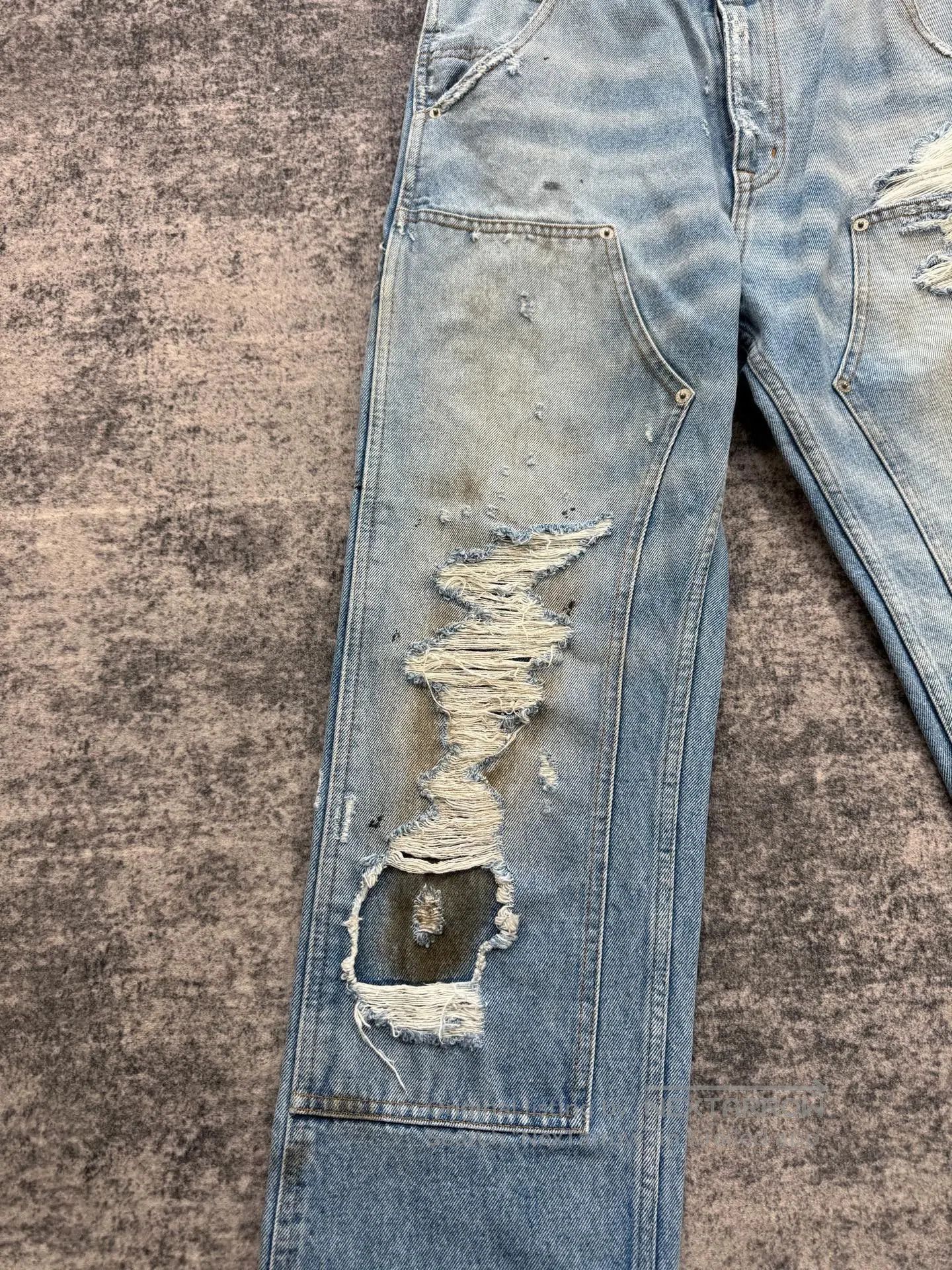 MM6 MM6 SS25 Distressed Ripped Jeans. Size 25" / US 0 / IT 36 - 6 Thumbnail
