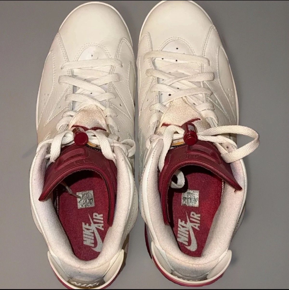 Jordan Brand Nike Air Jordan 6 Retro "Maroon" 2015 Size US 11.5 / EU 44-45 - 3 Thumbnail