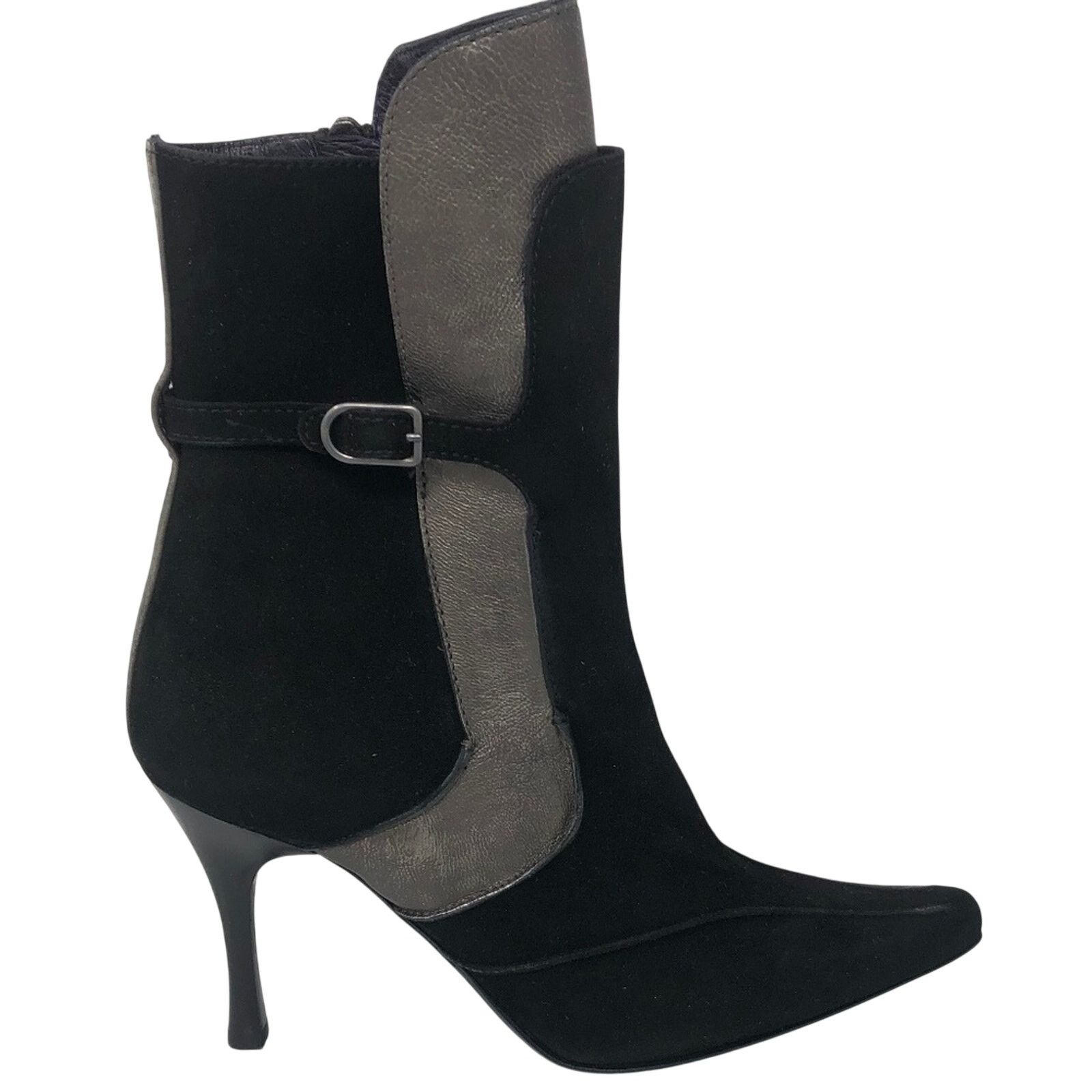 Donald Pliner Donald Pliner Black Suede Leather Metallic Boot $595 NWT Size US 11 / IT 41 - 2 Thumbnail