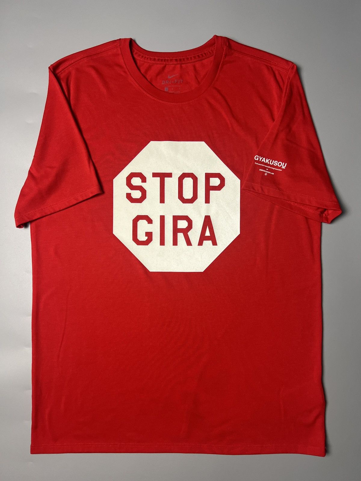 Nike × Undercover Nike x Undercover Lab Gyakusuo STOP GIRA reflective tee Size US L / EU 52-54 / 3 - 4 Thumbnail