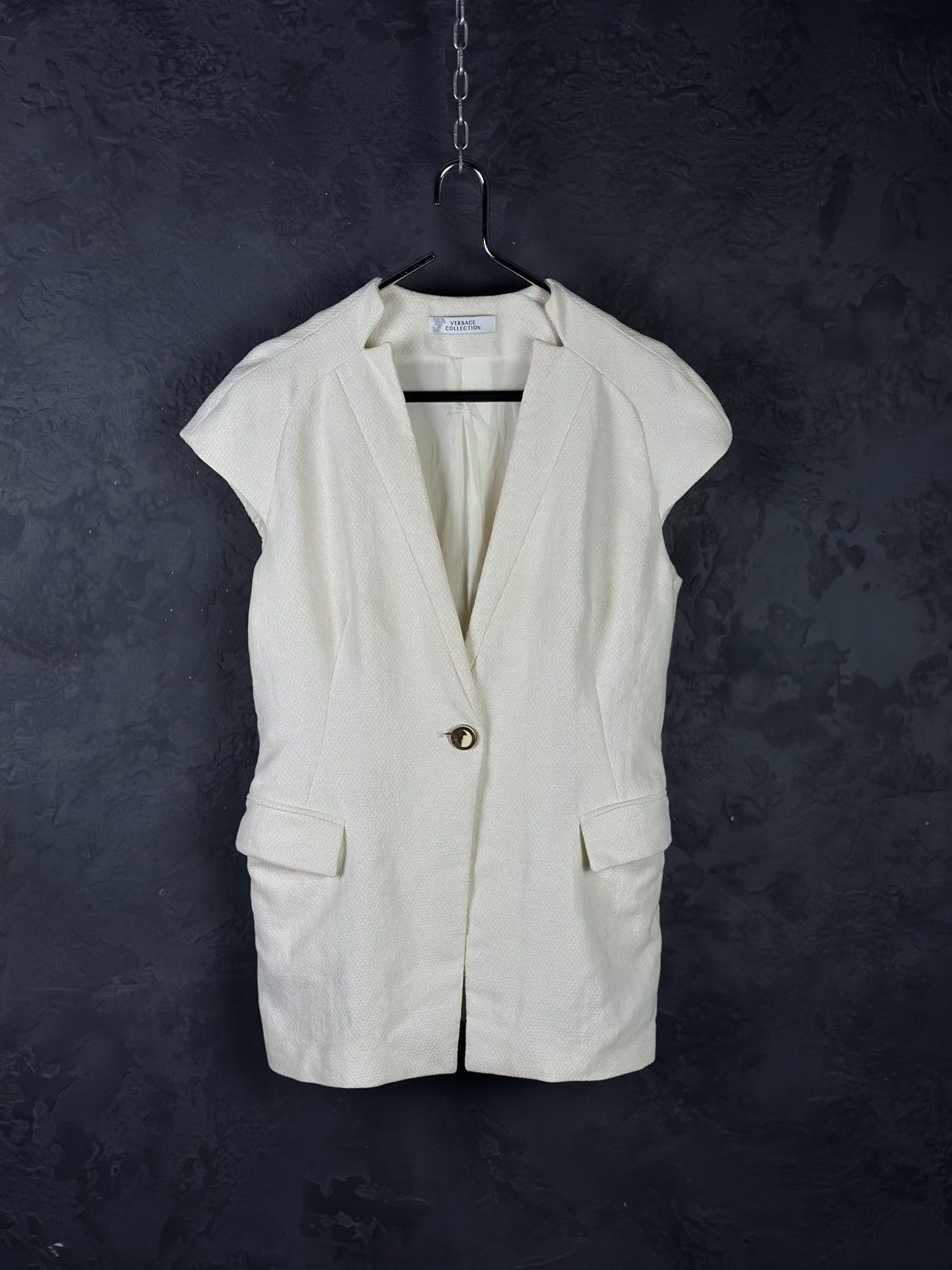 Versace Gianni Versace Beige Women’s Vest Designer Size 44 Size M / US 6-8 / IT 42-44 - 1 Thumbnail